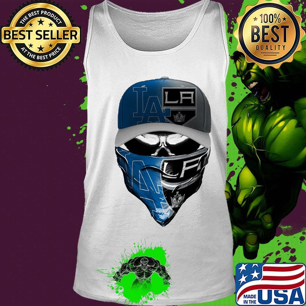 Skull mask los angeles dodgers and los angeles raiders s Tank top Skull mask los angeles dodgers and los angeles raiders s Tank top