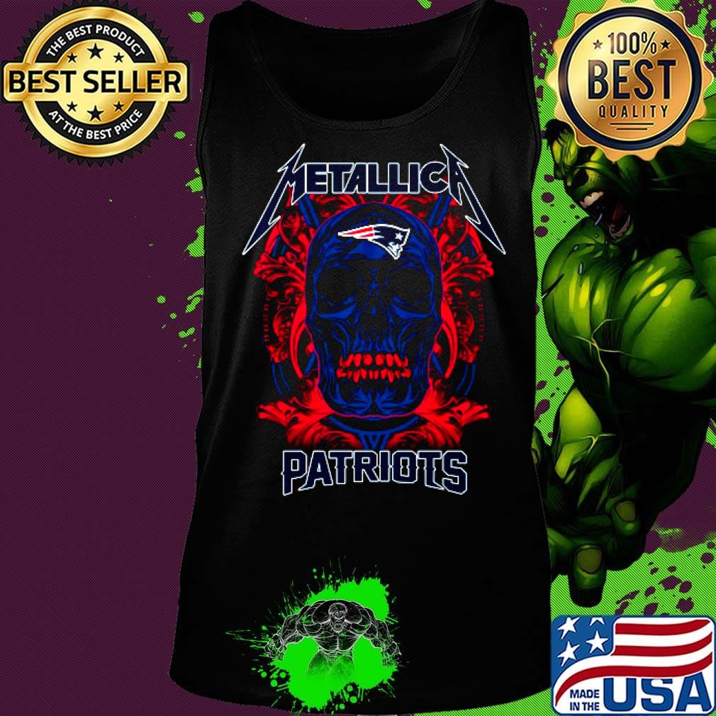 Skull metallica new england patriots s Tank top Skull metallica new england patriots s Tank top