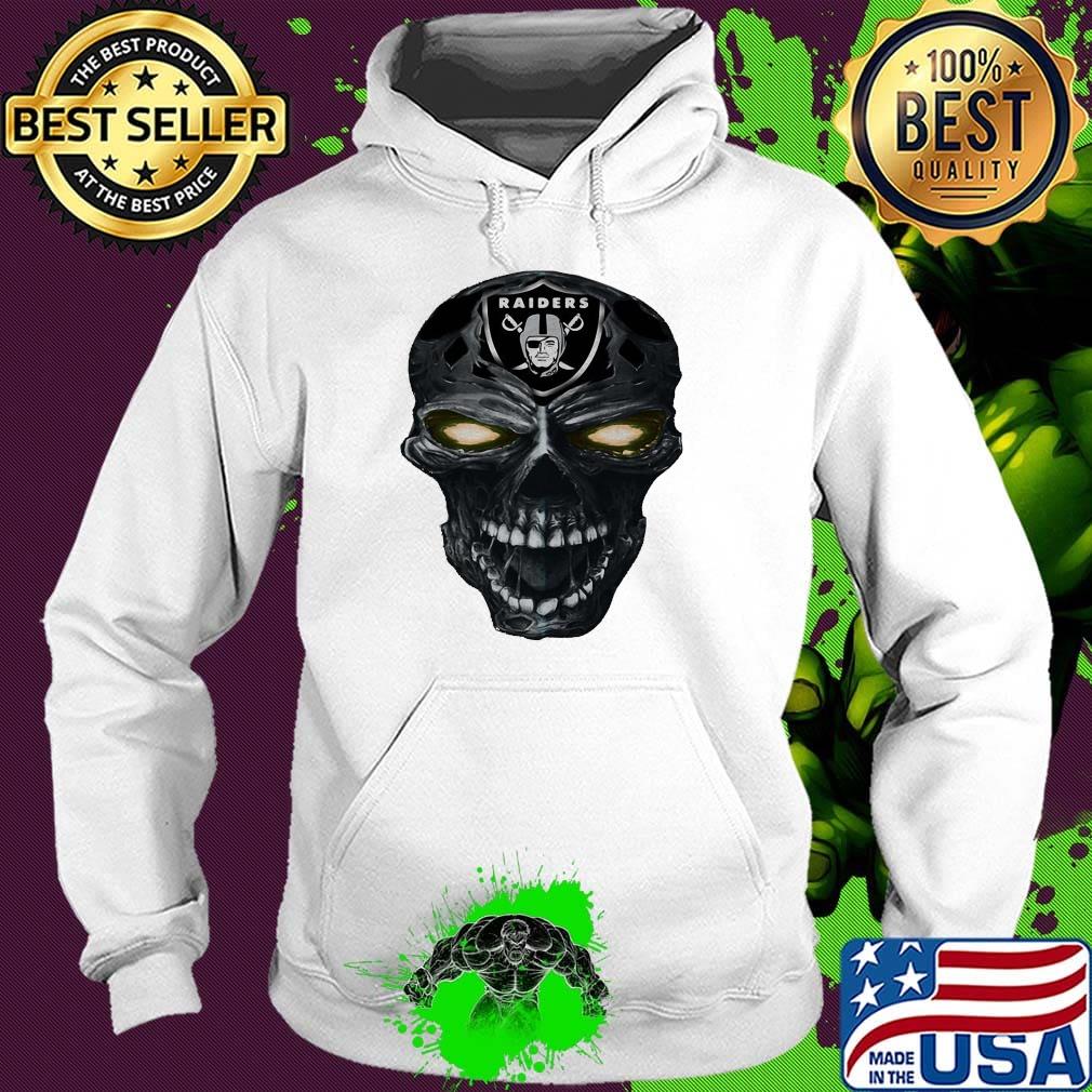 Skull oakland raiders football logo light s Hoodie Skull oakland raiders football logo light s Hoodie