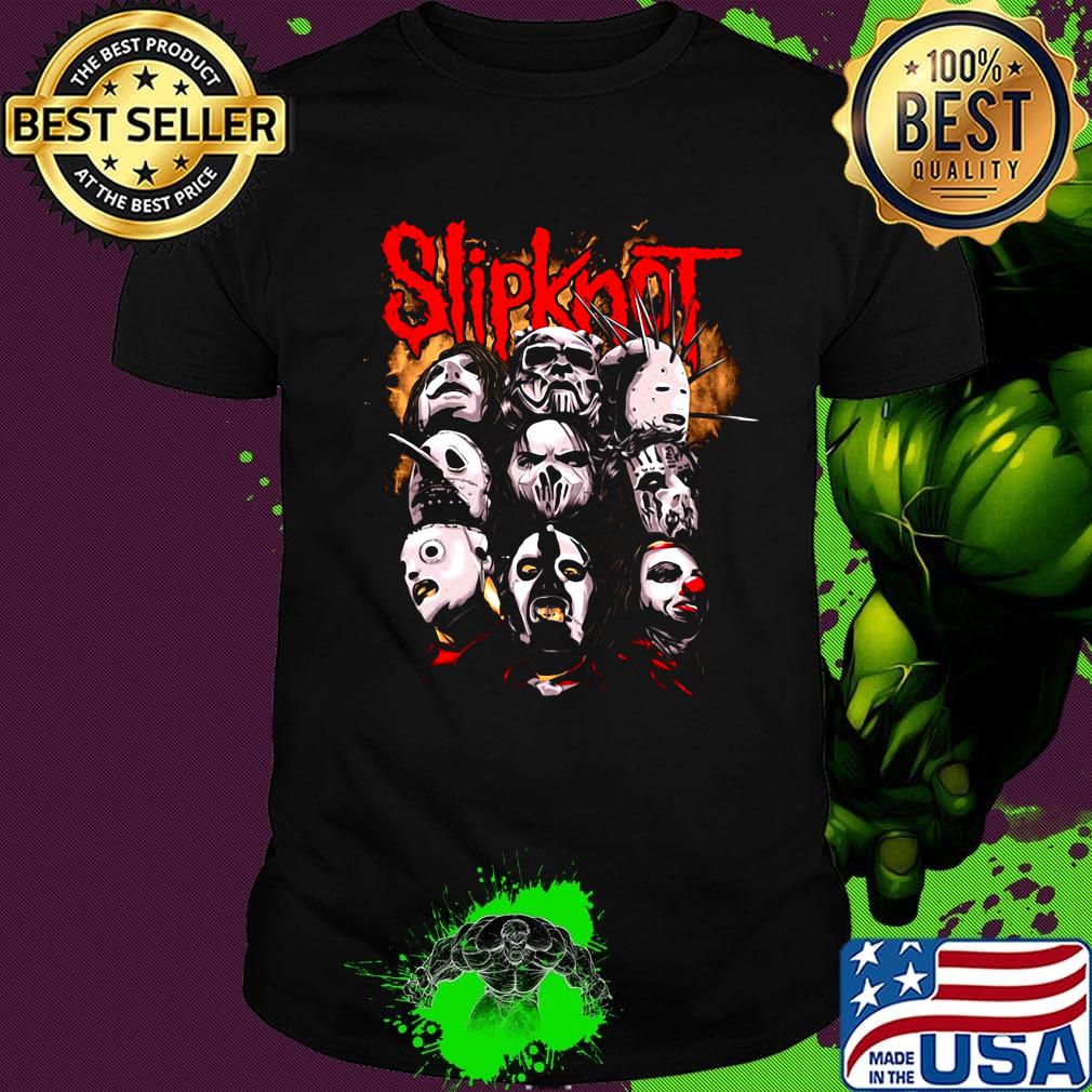 Slipknot band happy halloween characters shirt