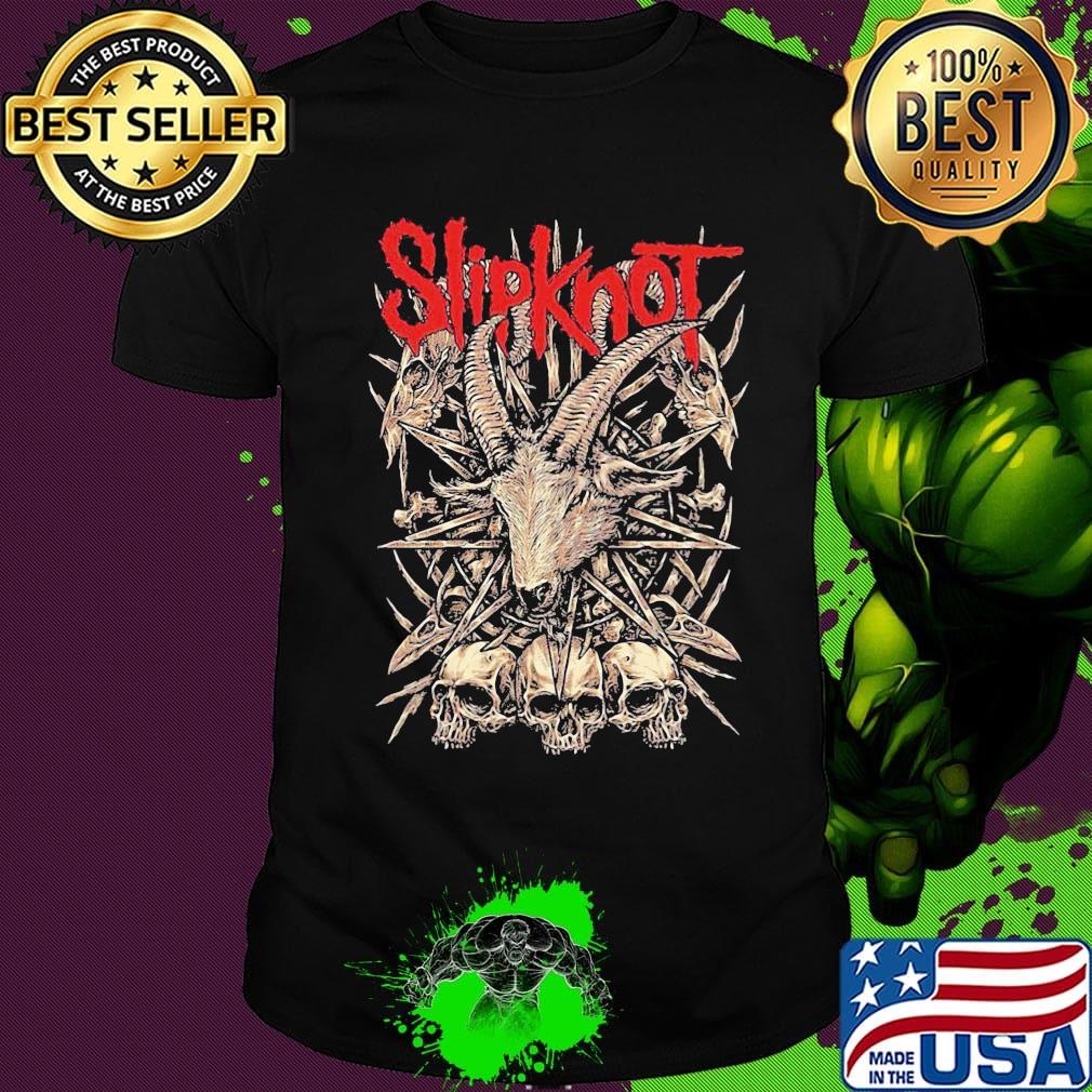 Slipknot band skulls skeleton goats shirt