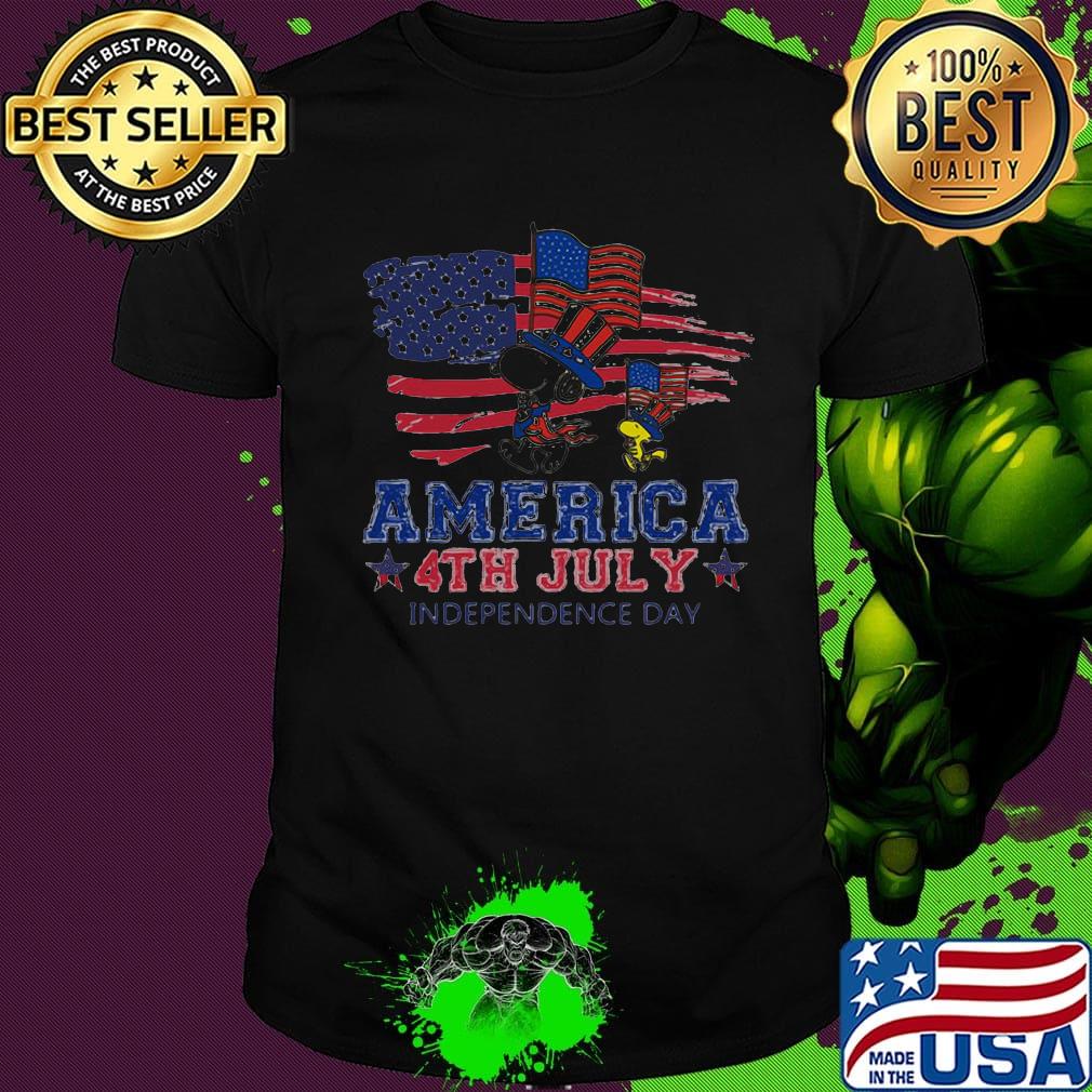 Snoopy and woodstock america 4th july independence day shirt