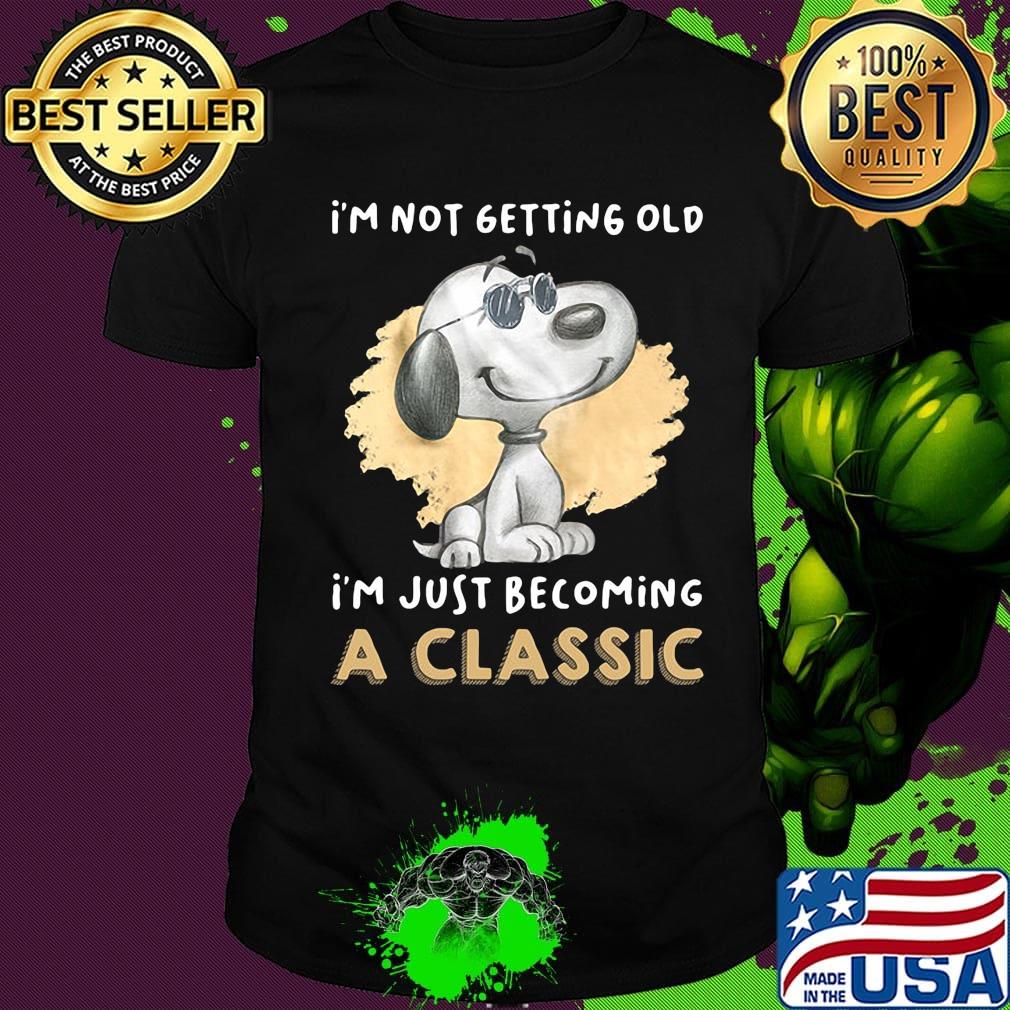 Snoopy i'm not getting old i'm just becoming a classic shirt