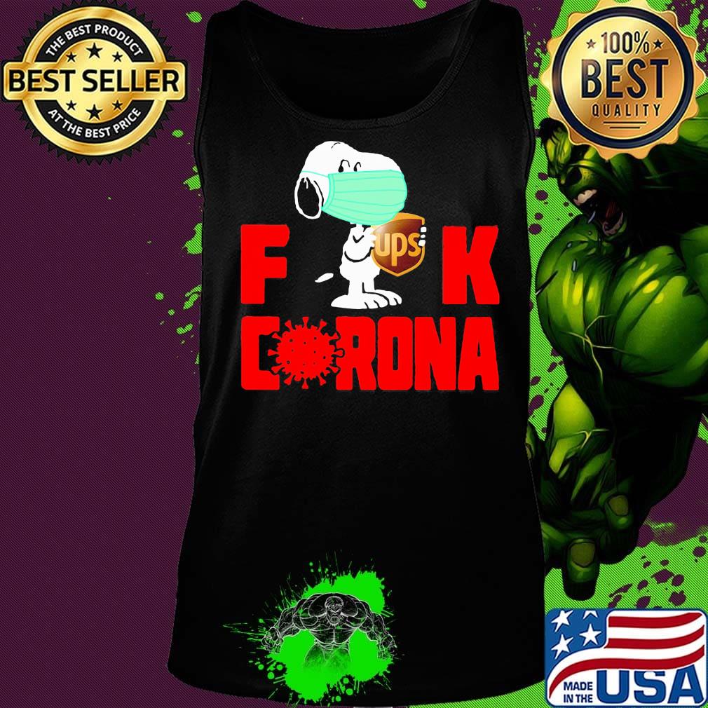 Snoopy mask hug ups fuck coronavirus s Tank top Snoopy mask hug ups fuck coronavirus s Tank top