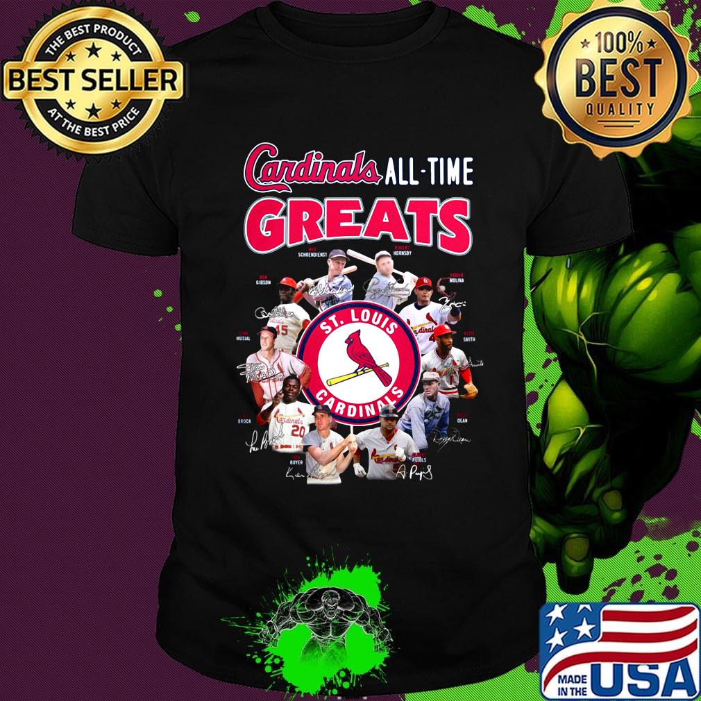 St. Louis cardinals all-time greats signatures shirt