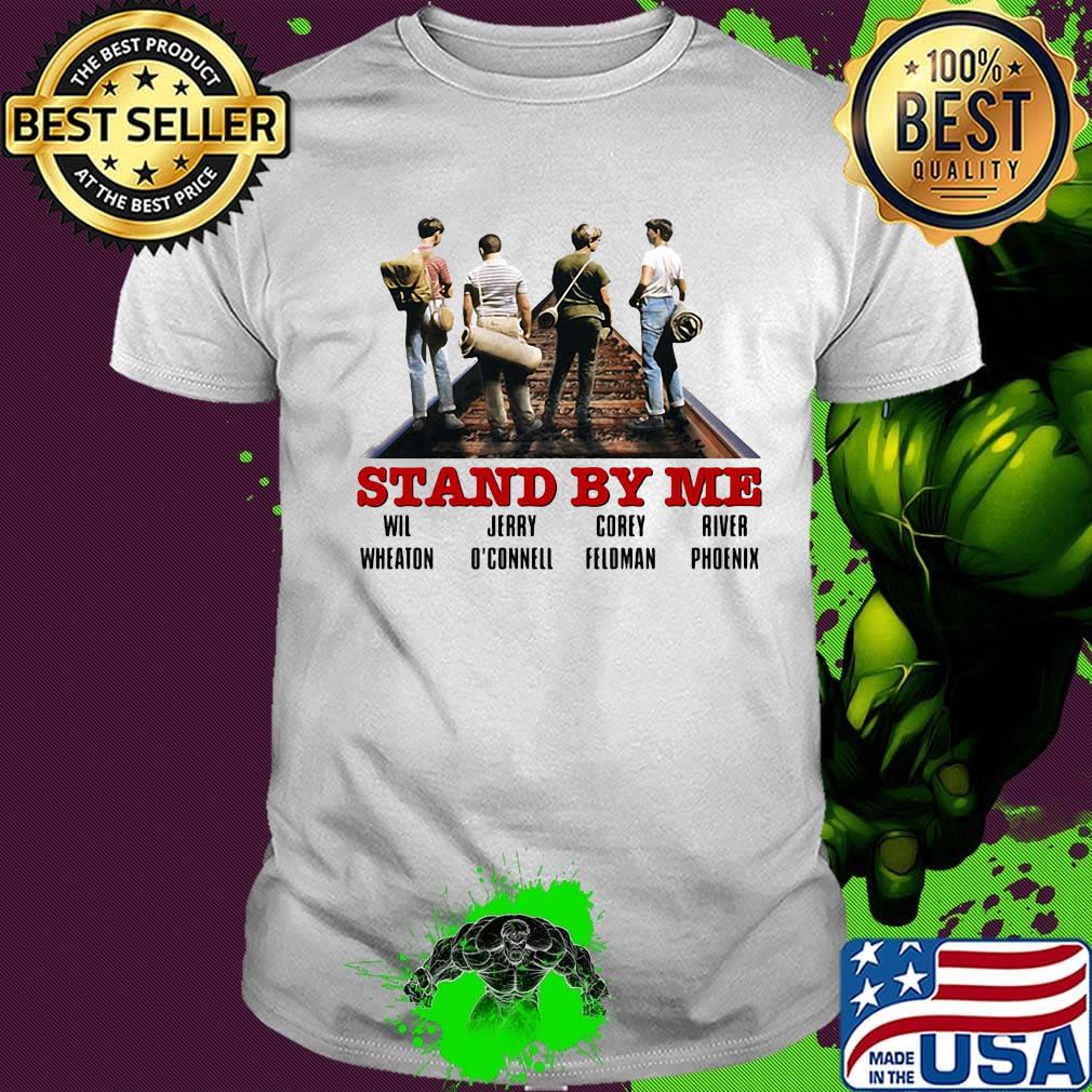 Stand by me wil wheaton jerry o'connell corey feldman river phoenix shirt