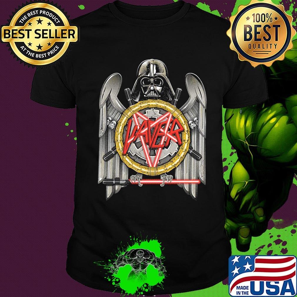 Star wars darth vader slayer eagle logo mashup shirt