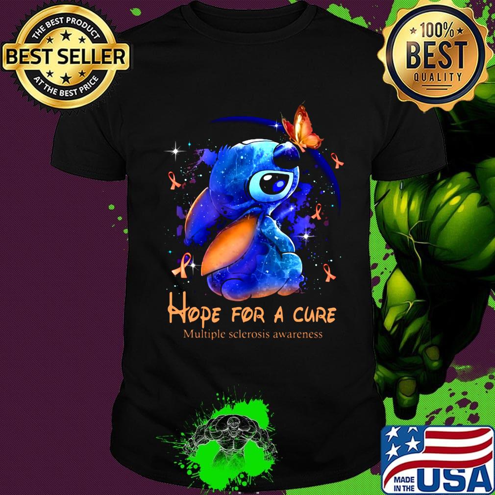 Stich hope for a cure multiple sclerosis awareness cancer awareness shirt