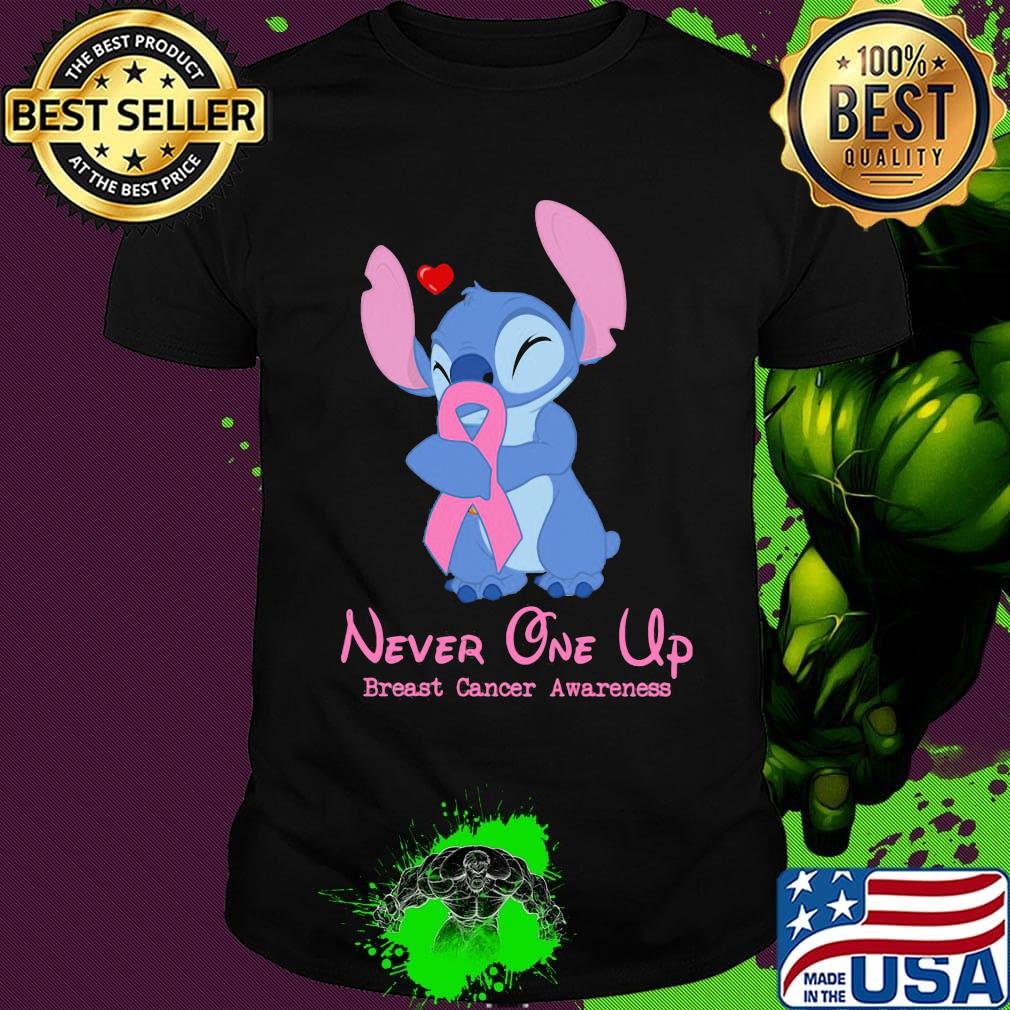 Stich never one up breast cancer awareness shirt