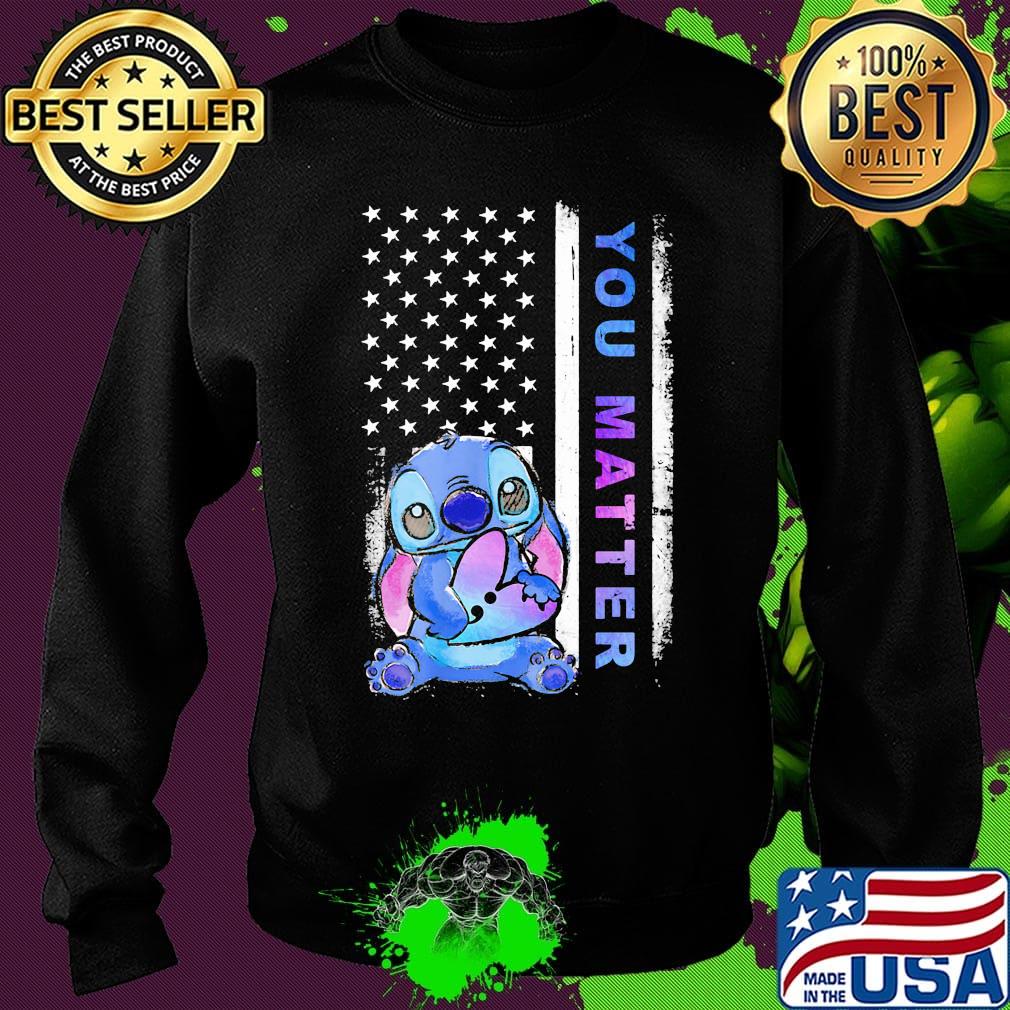 Stich you matter American flag s Sweater Stich you matter American flag s Sweater