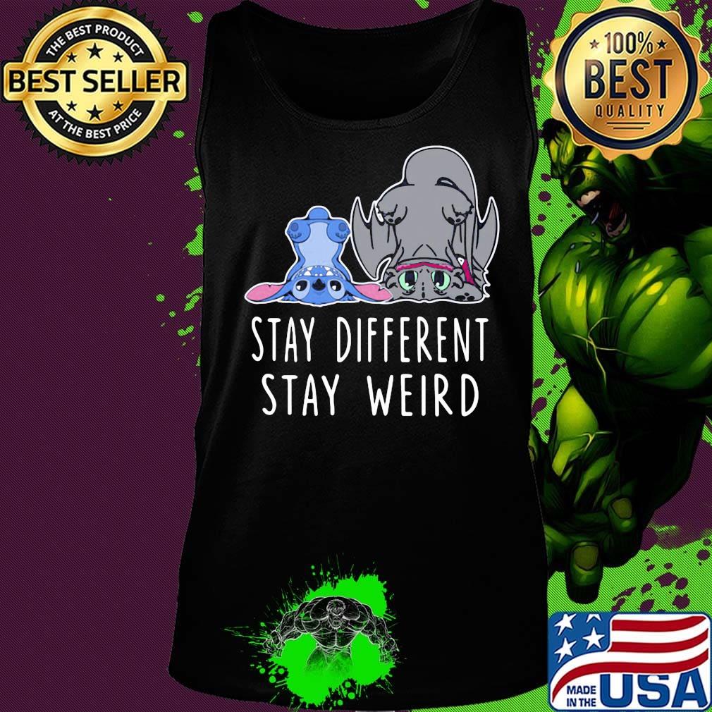 Stitch and toothless dragon stay different stay weird s Tank top Stitch and toothless dragon stay different stay weird s Tank top