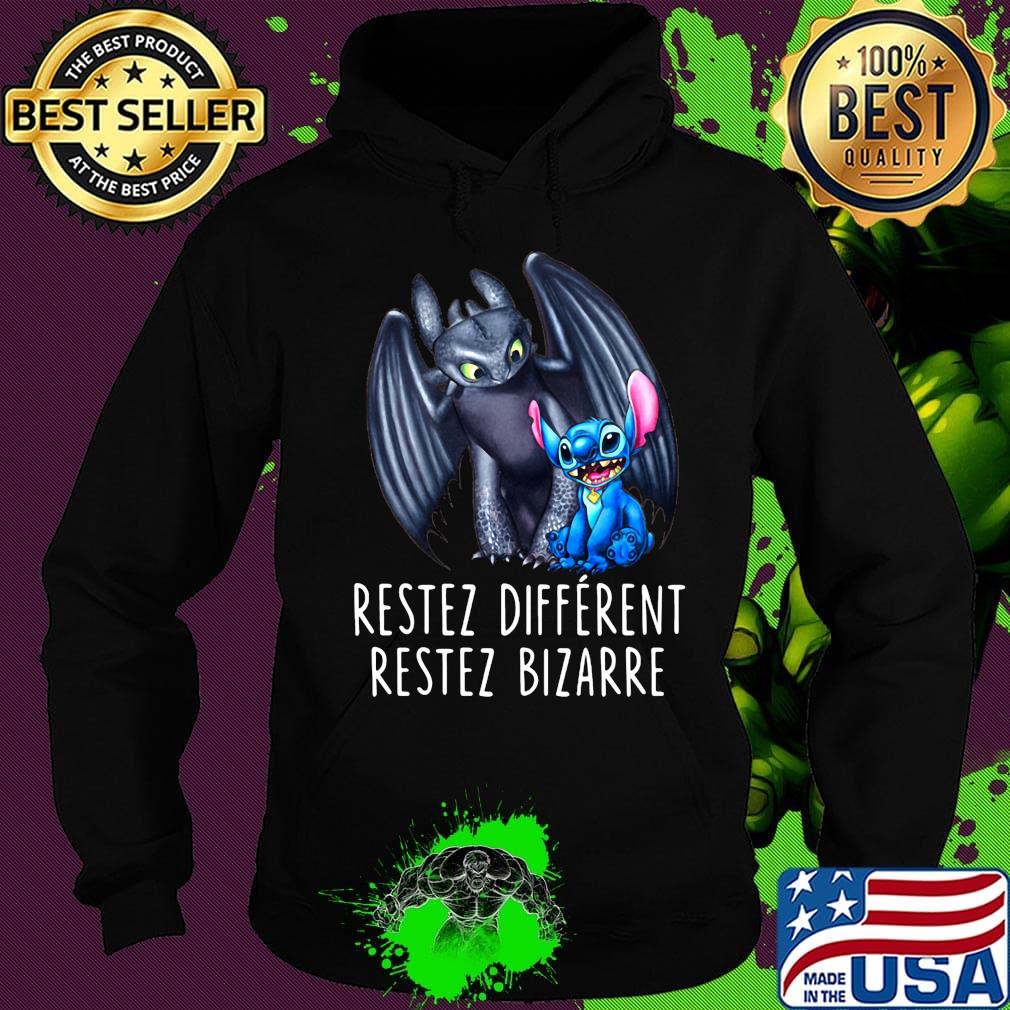 Stitch and toothless restez different restez bizarre s Hoodie Stitch and toothless restez different restez bizarre s Hoodie