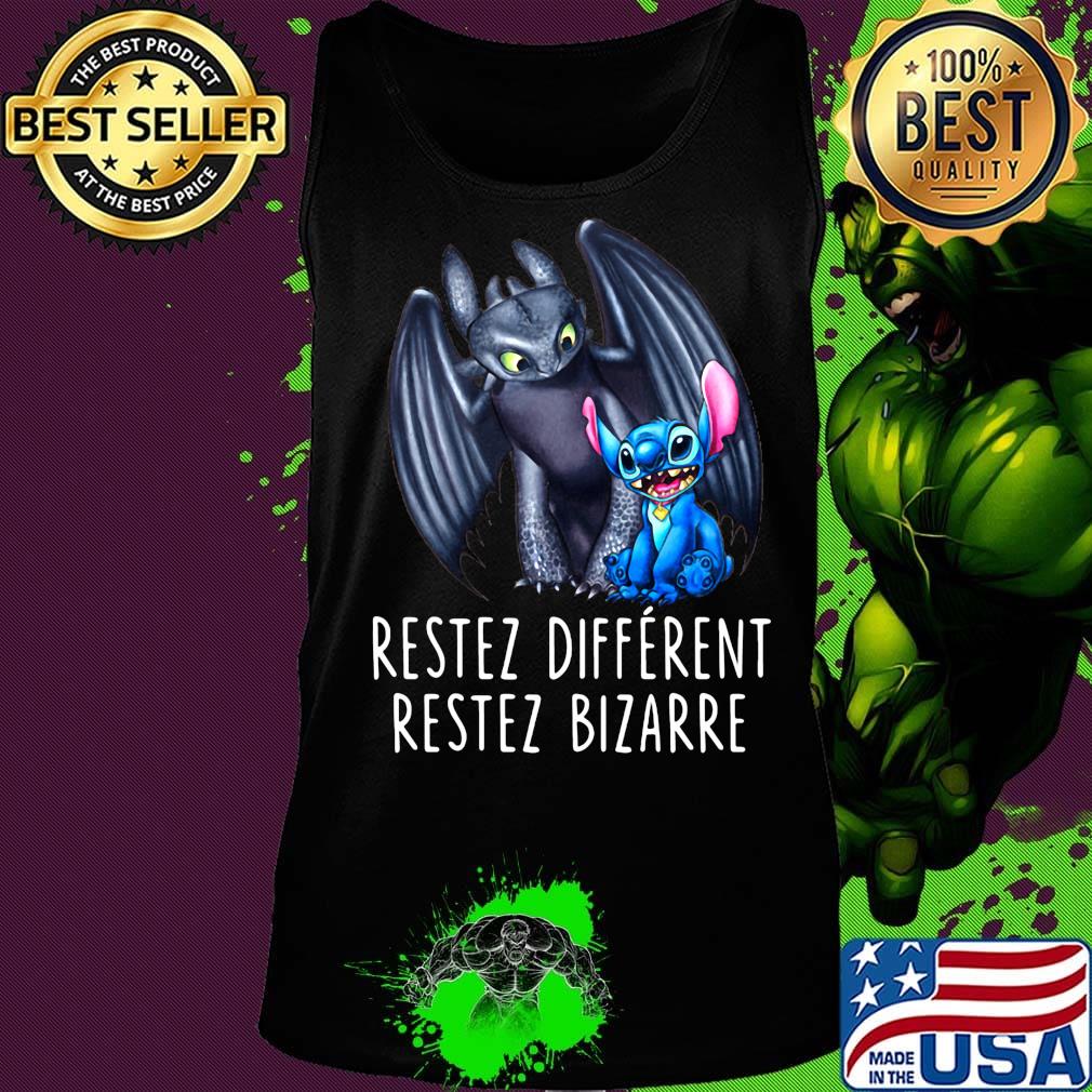 Stitch and toothless restez different restez bizarre s Tank top Stitch and toothless restez different restez bizarre s Tank top
