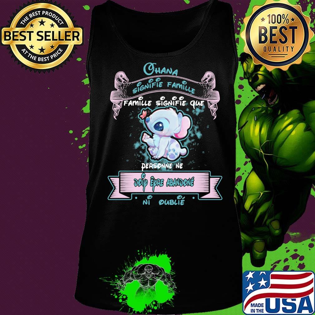 Stitch butterfly ohana signifie famille que personne ne doip eyro abandonne ni oublie s Tank top Stitch butterfly ohana signifie famille que personne ne doip eyro abandonne ni oublie s Tank top