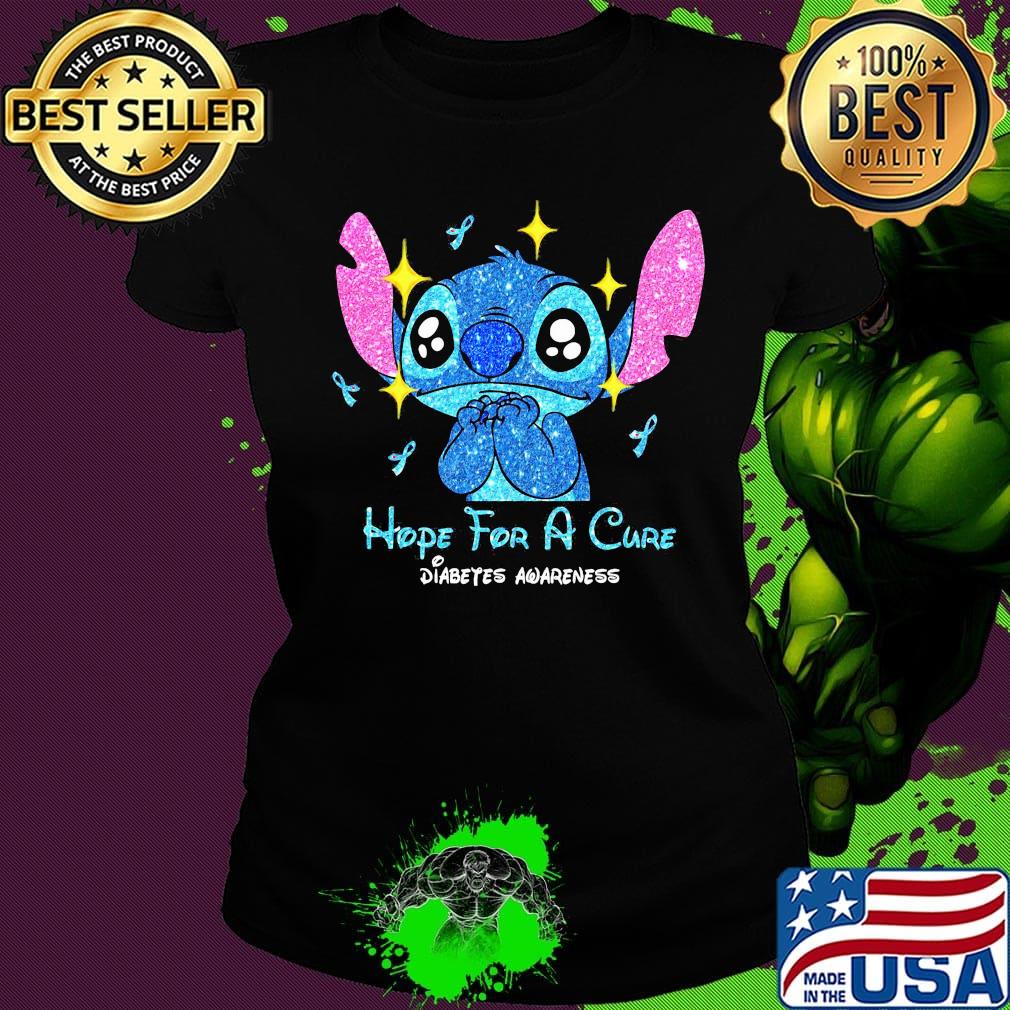 Stitch hope for a cure diabetes awareness s Ladies tee Stitch hope for a cure diabetes awareness s Ladies tee