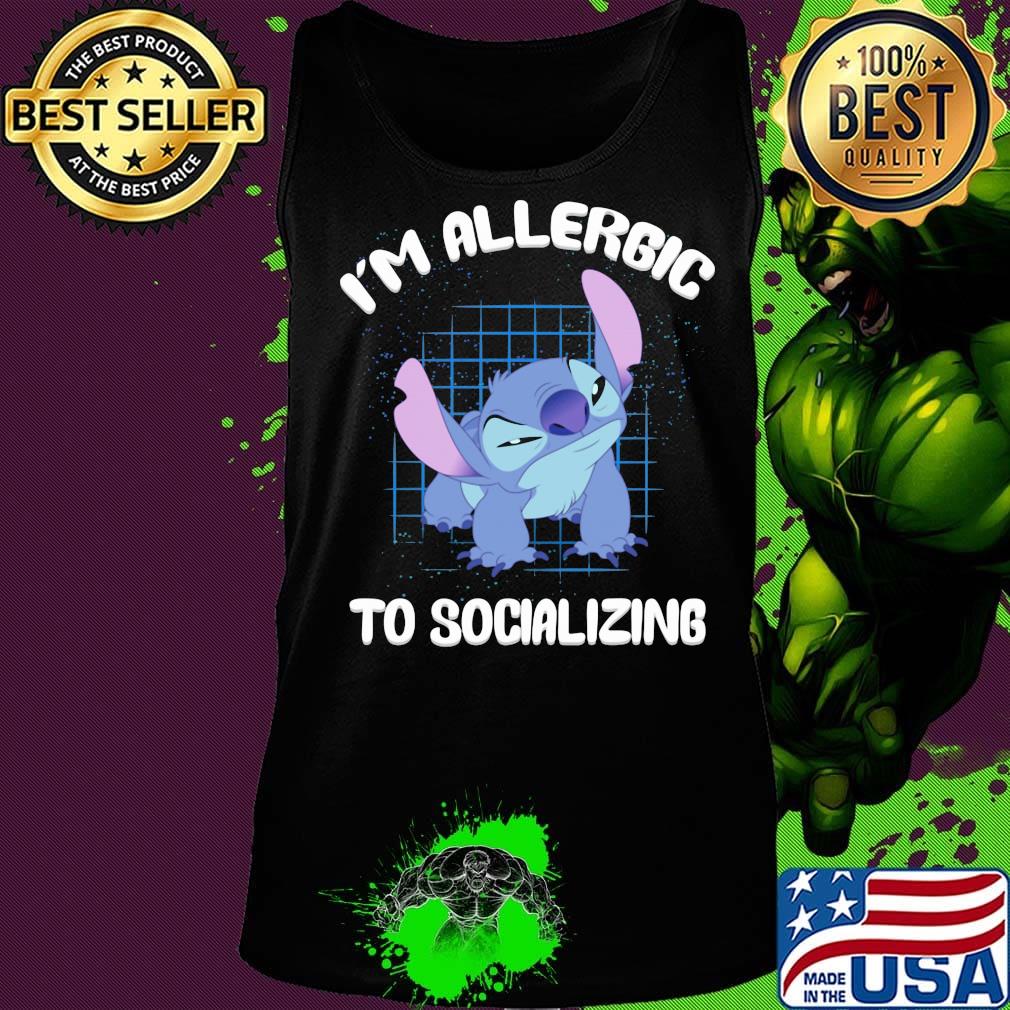 Stitch i'm allergic to socializing s Tank top Stitch i'm allergic to socializing s Tank top