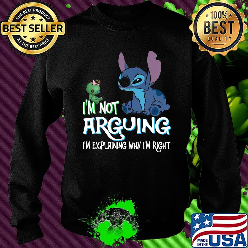 Stitch i'm not arguing im explaining why i'm right black s Sweater Stitch i'm not arguing im explaining why i'm right black s Sweater