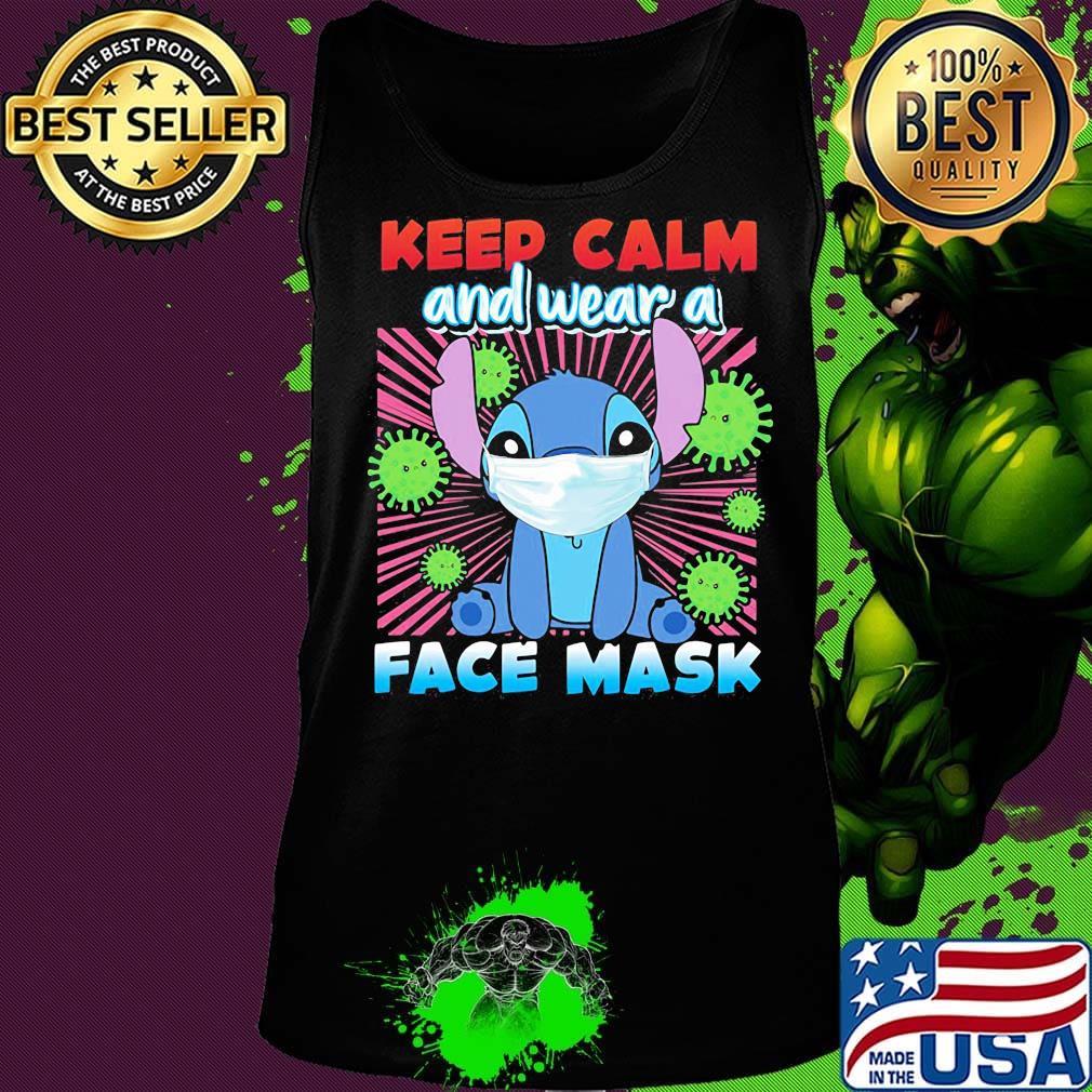 Stitch keep calm and wear a face mask covid-19 s Tank top Stitch keep calm and wear a face mask covid-19 s Tank top