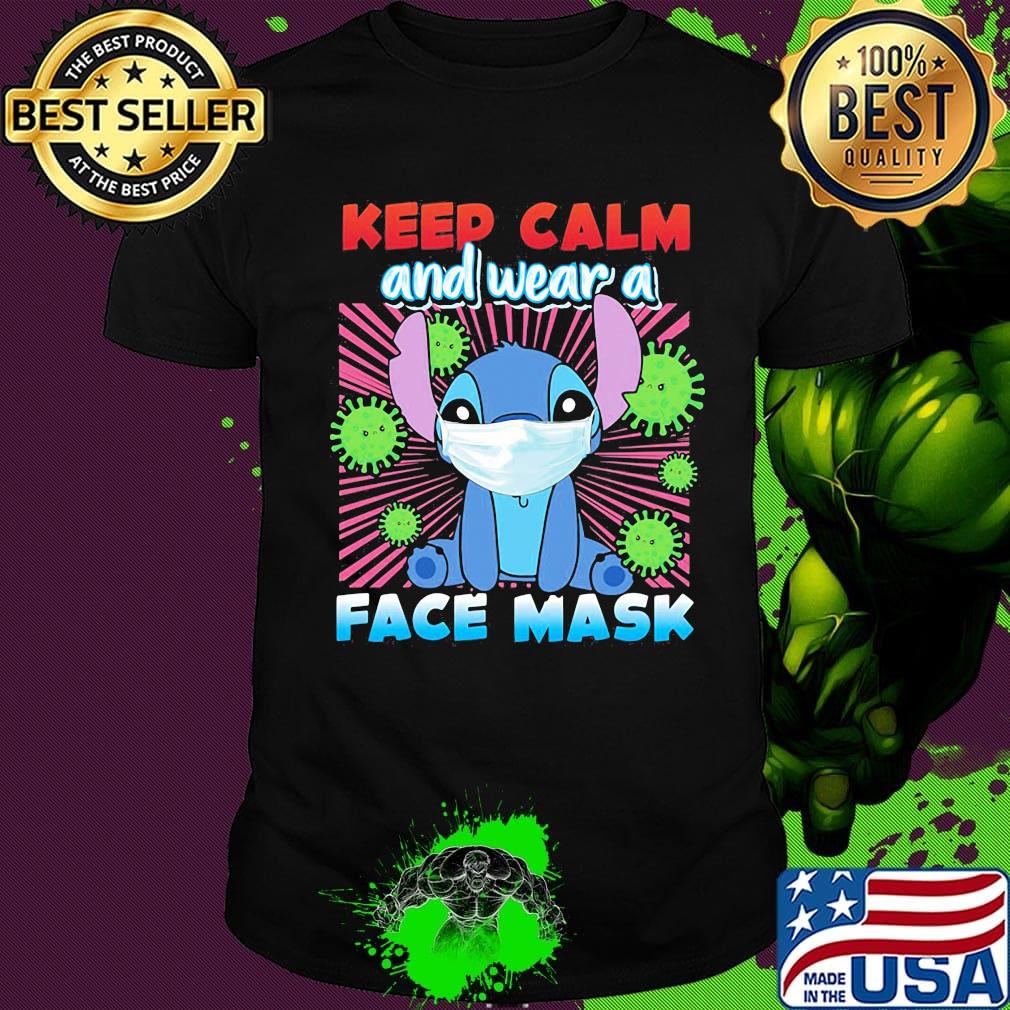 Stitch keep calm and wear a face mask covid-19 shirt