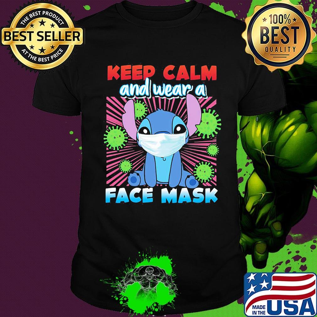 Stitch mask keep calm and wear a face mask covid-19 shirt