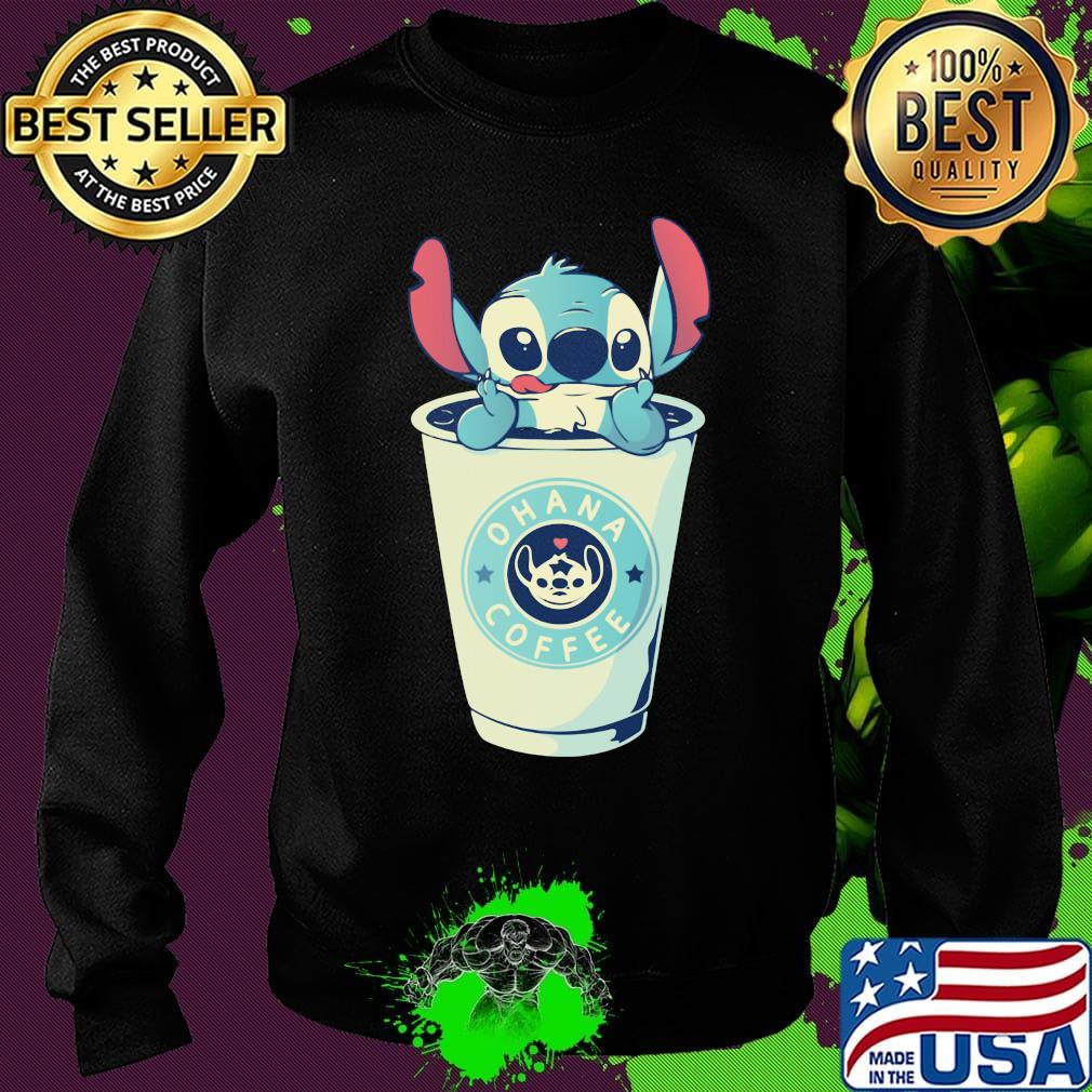 Stitch ohana coffee heart s Sweater Stitch ohana coffee heart s Sweater