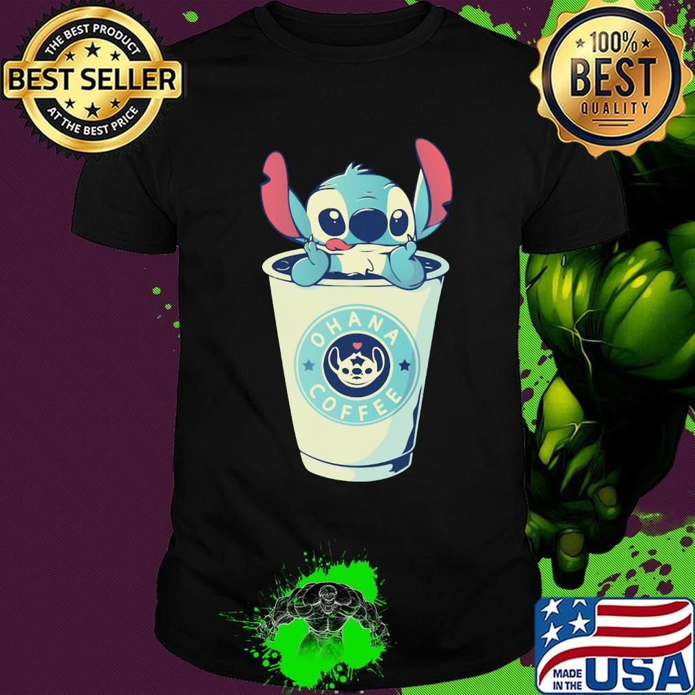 Stitch ohana coffee heart stars shirt Stitch ohana coffee heart stars shirt