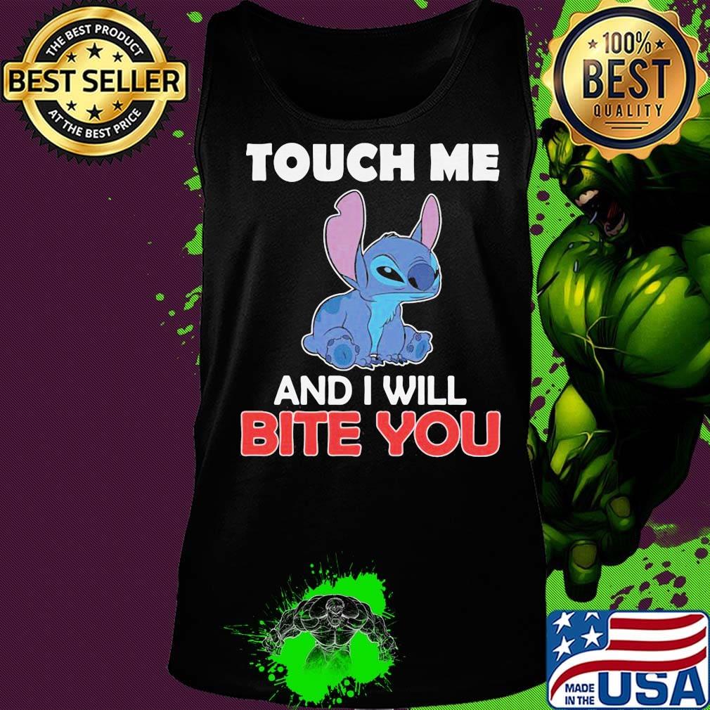 Stitch touch me and i will bite you black s Tank top Stitch touch me and i will bite you black s Tank top