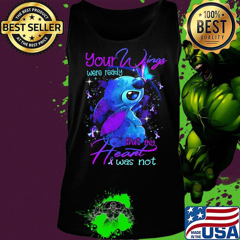 Stitch your wings were ready but my heart was not butterflies cancer awareness s Tank top Stitch your wings were ready but my heart was not butterflies cancer awareness s Tank top