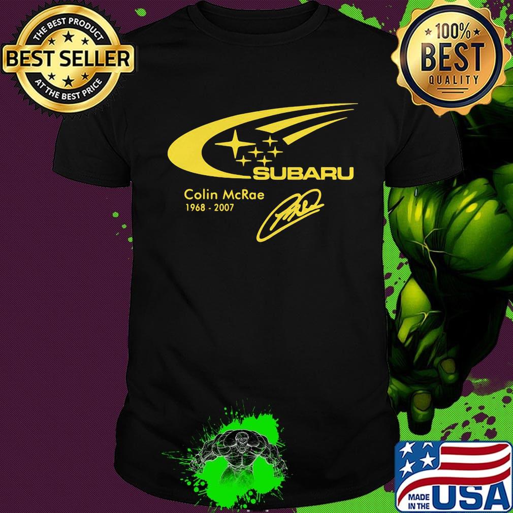 Subaru colin mcrae 1968 2007 signature shirt