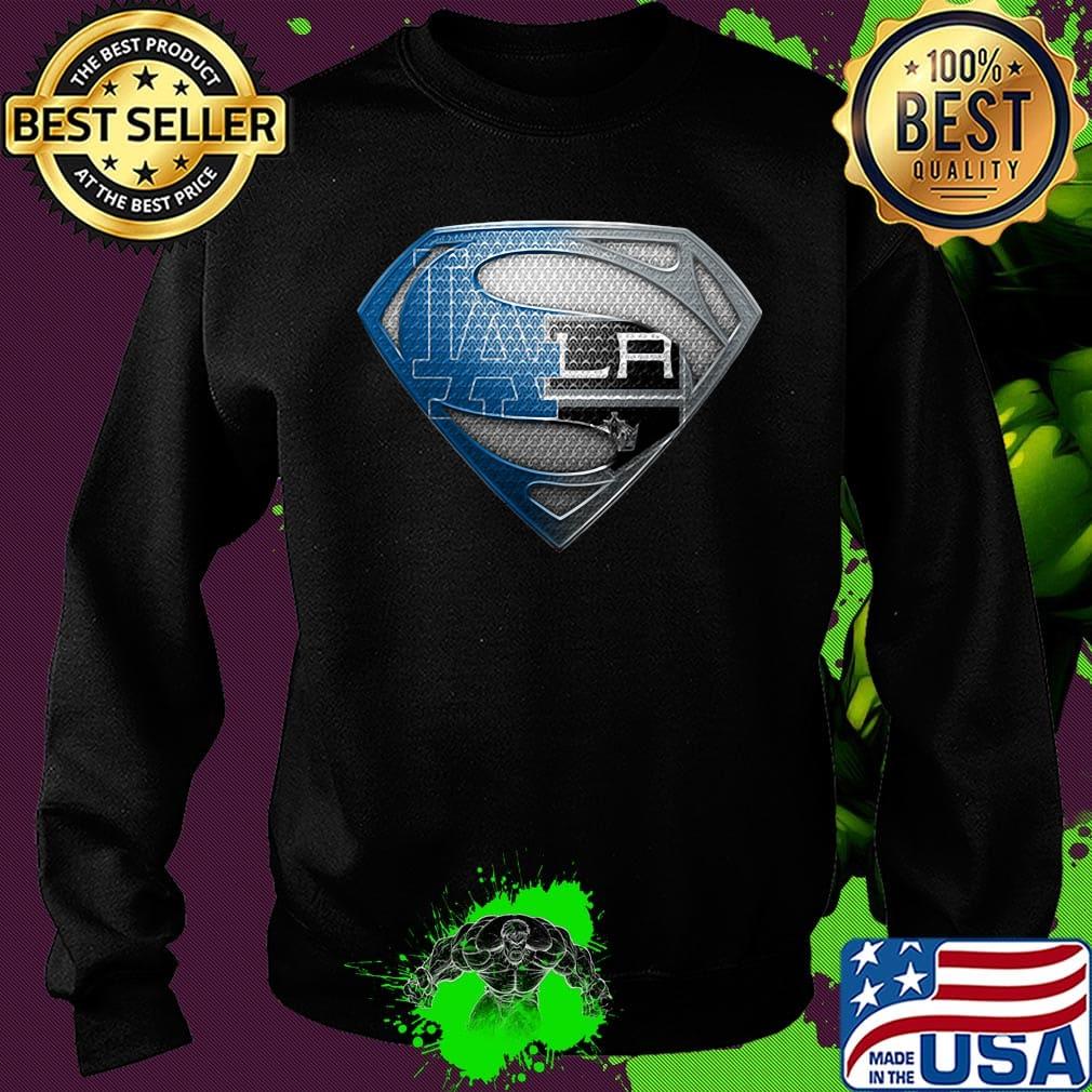 Superman los angeles dodgers and los angeles raiders s Sweater Superman los angeles dodgers and los angeles raiders s Sweater