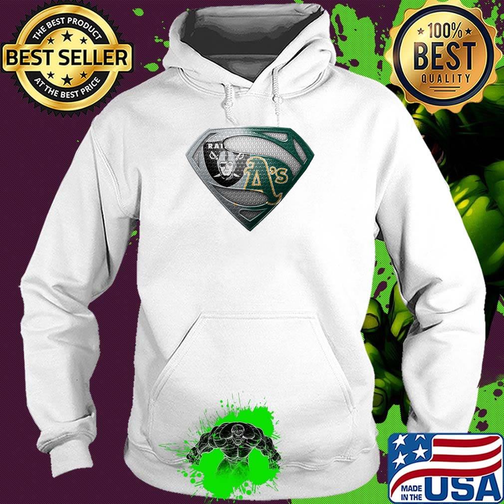 Superman oakland raiders and oakland athletics s Hoodie Superman oakland raiders and oakland athletics s Hoodie