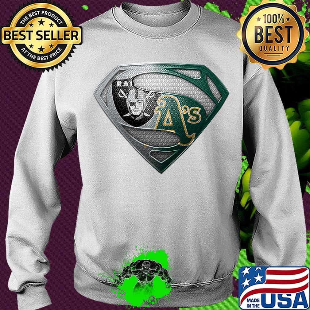 Superman oakland raiders and oakland athletics s Sweater Superman oakland raiders and oakland athletics s Sweater
