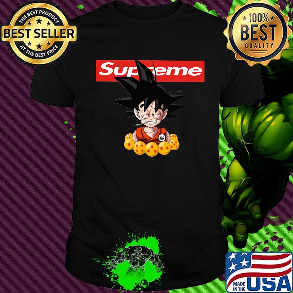 Supreme logo dragon ball 7 songoku shirt