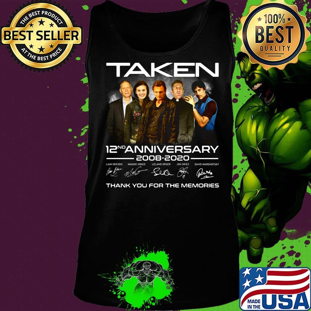 Taken 12nd anniversary 2008 2020 thank you for the memories signatures s Tank top Taken 12nd anniversary 2008 2020 thank you for the memories signatures s Tank top