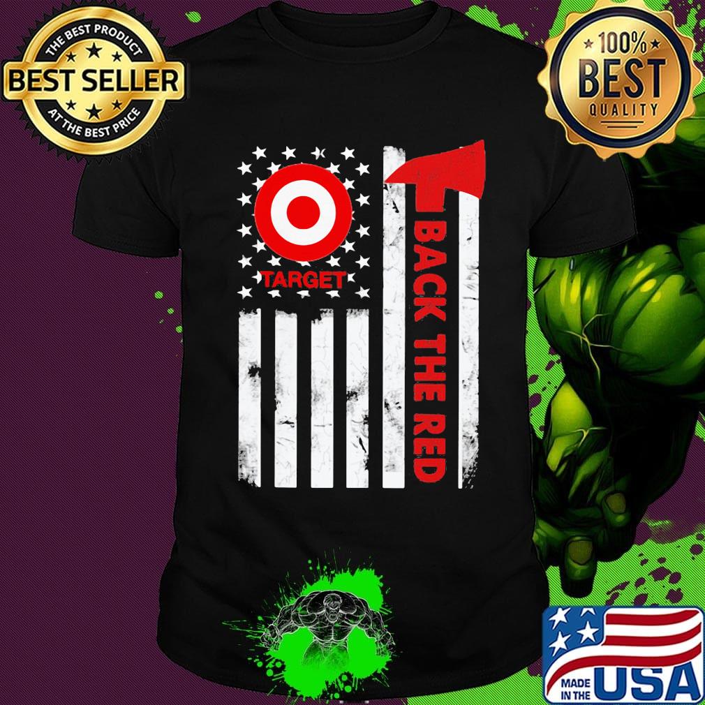 Target back the red american flag independence day shirt