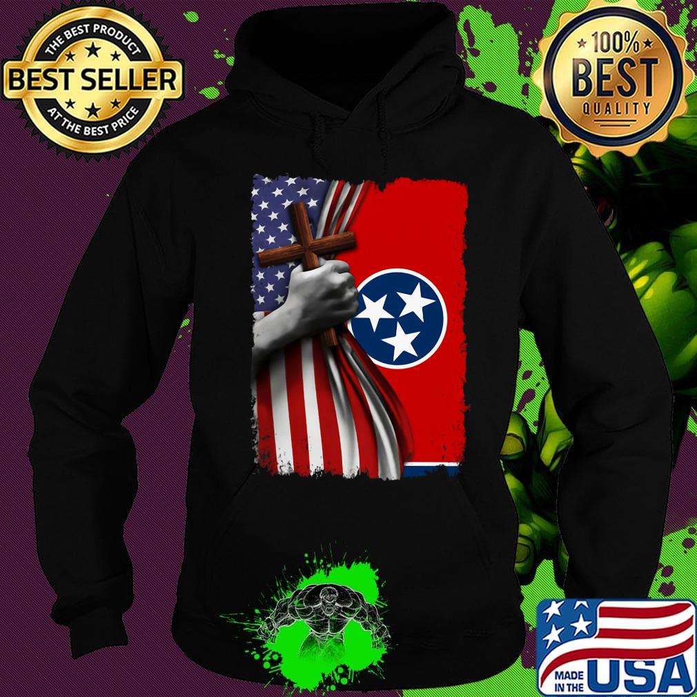 Tennessee american flag cross happy independence day s Hoodie Tennessee american flag cross happy independence day s Hoodie