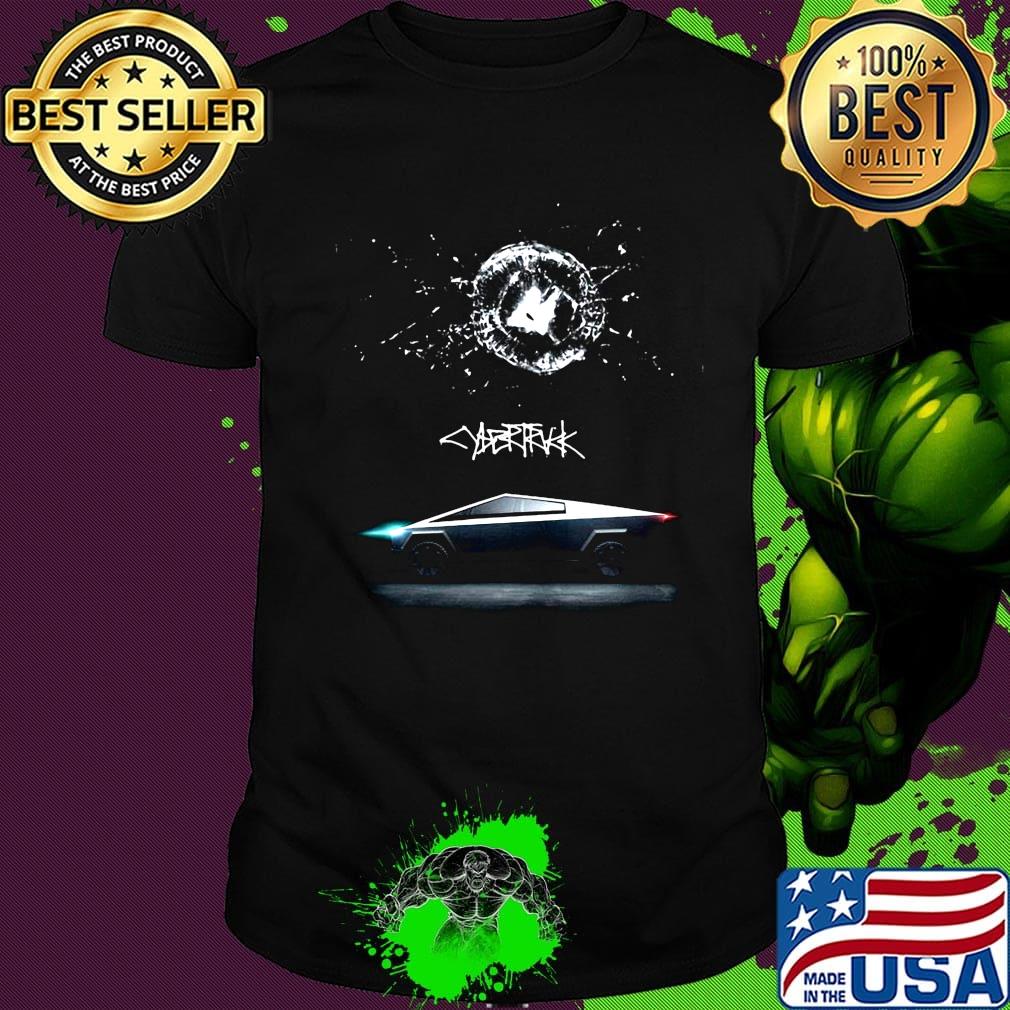 Tesla cybertruck shattered glass shirt