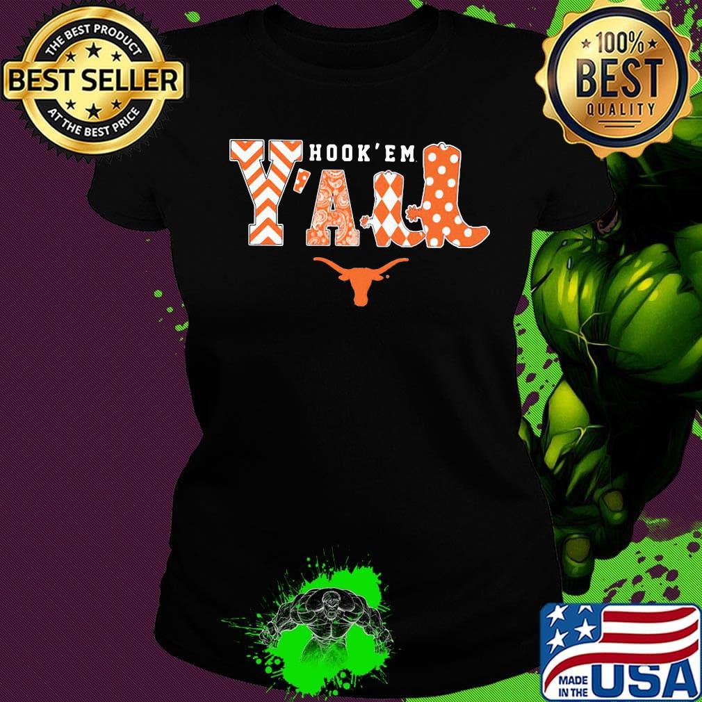 Texas longhorn hook em y'all s Ladies tee Texas longhorn hook em y'all s Ladies tee