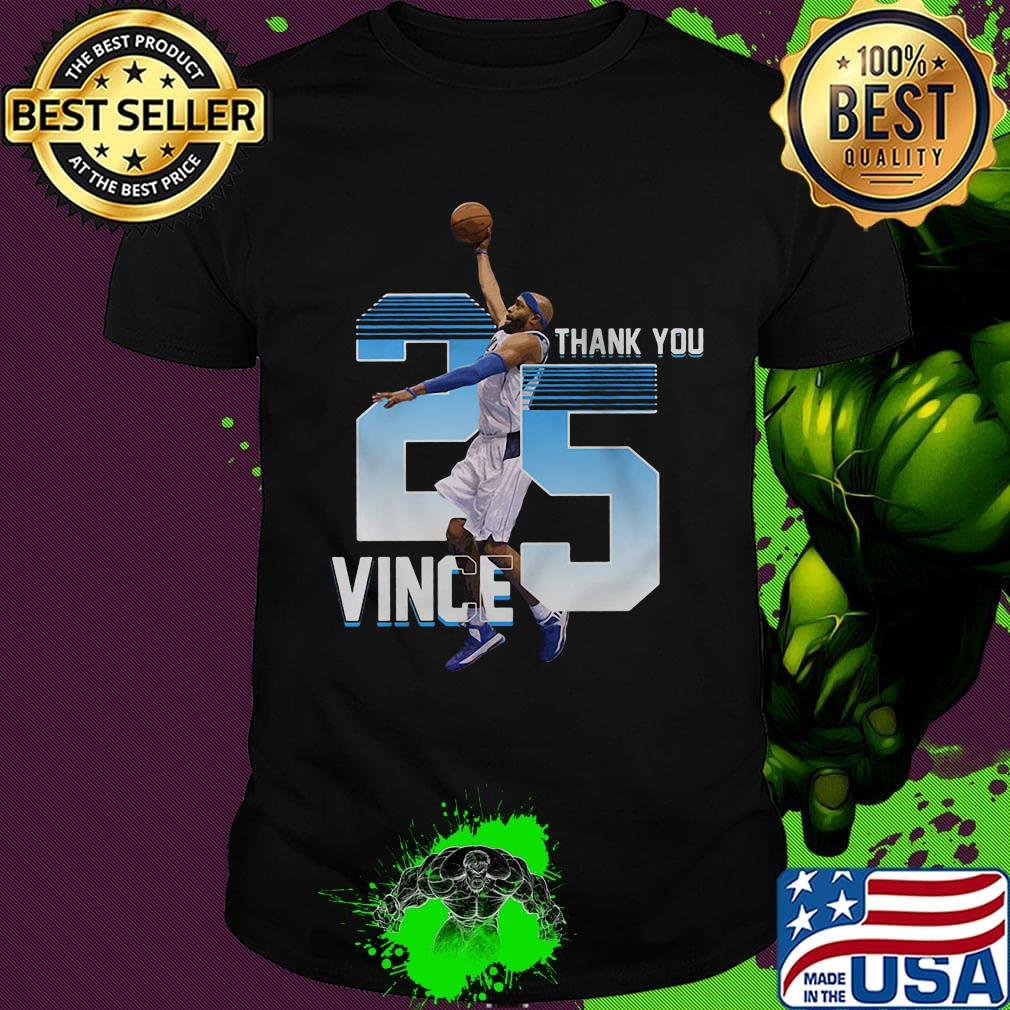 Thank you 25 vince carter basketball players nba shirt