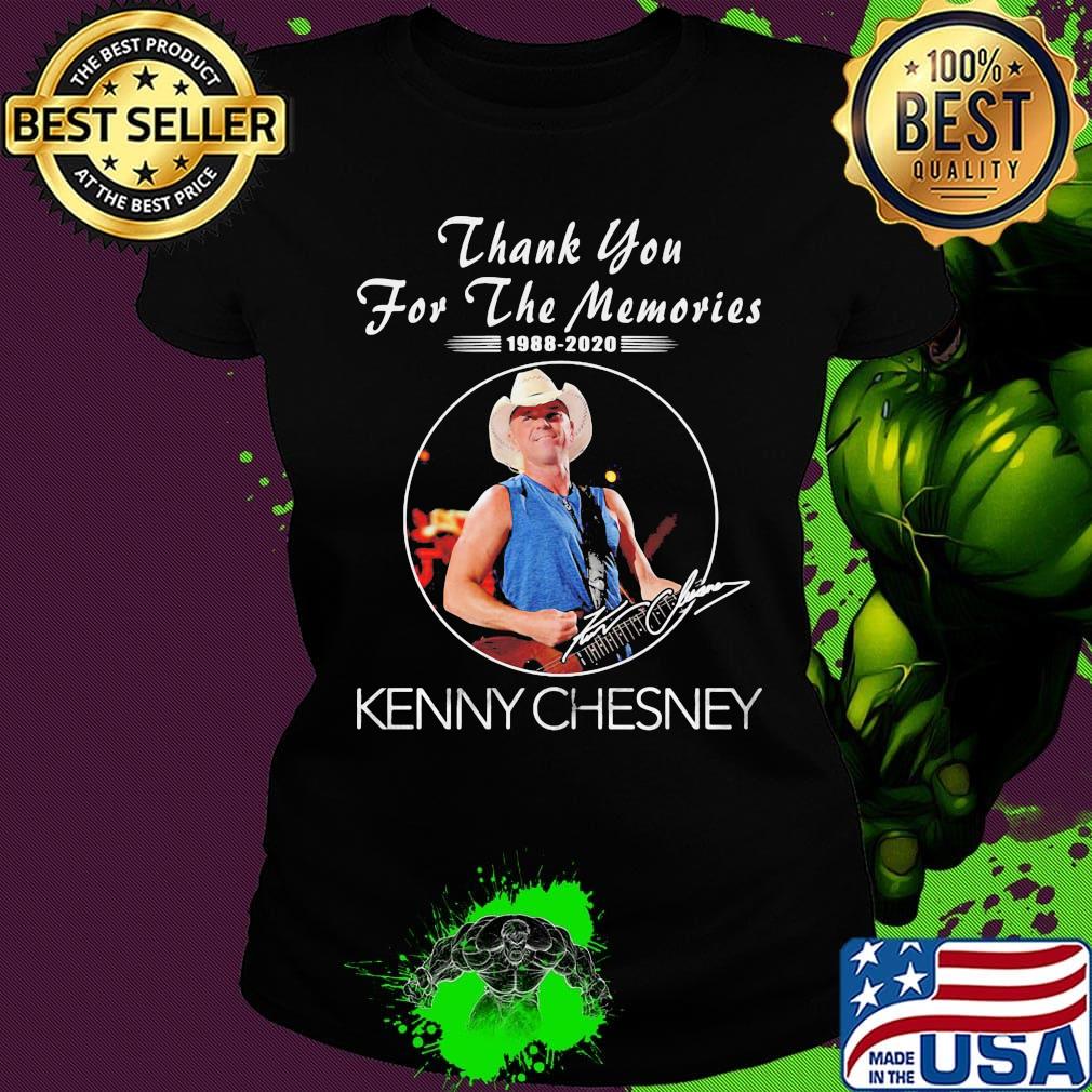 Thank you for the memories 1988 2020 kenny chesney signature s Ladies tee Thank you for the memories 1988 2020 kenny chesney signature s Ladies tee