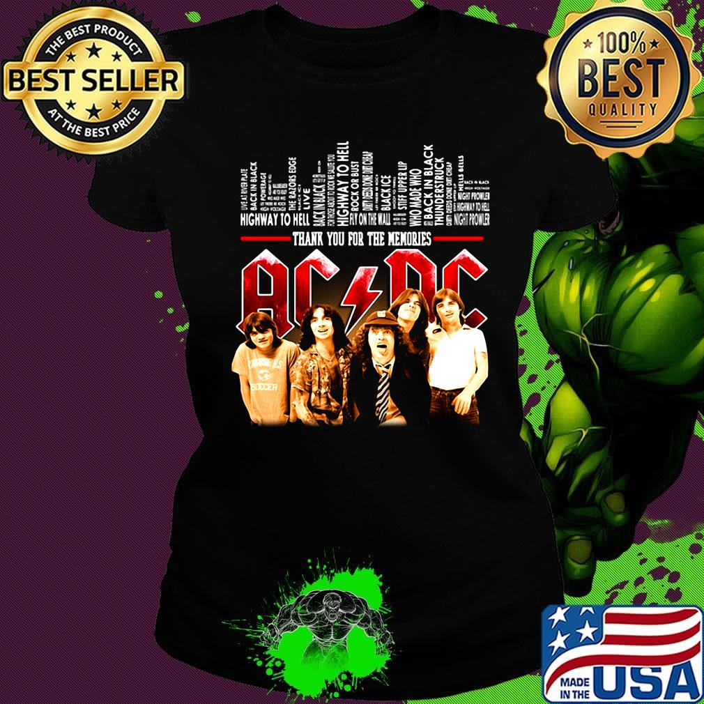 Thank you for the memories AC DC s Ladies tee Thank you for the memories AC DC s Ladies tee
