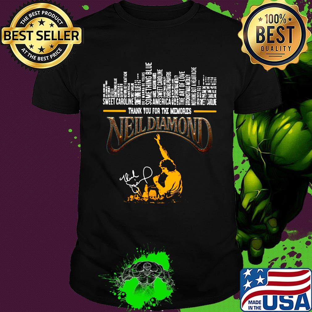 Thank you for the memories neil diamond signature city shirt