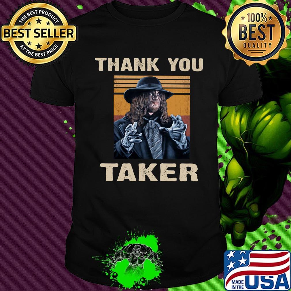 Thank you taker vintage retro shirt