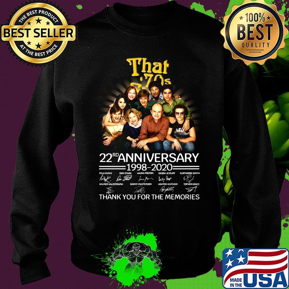 That 70s to mars 22rd anniversary 1998 2020 thank you for the memories signatures s Sweater That 70s to mars 22rd anniversary 1998 2020 thank you for the memories signatures s Sweater