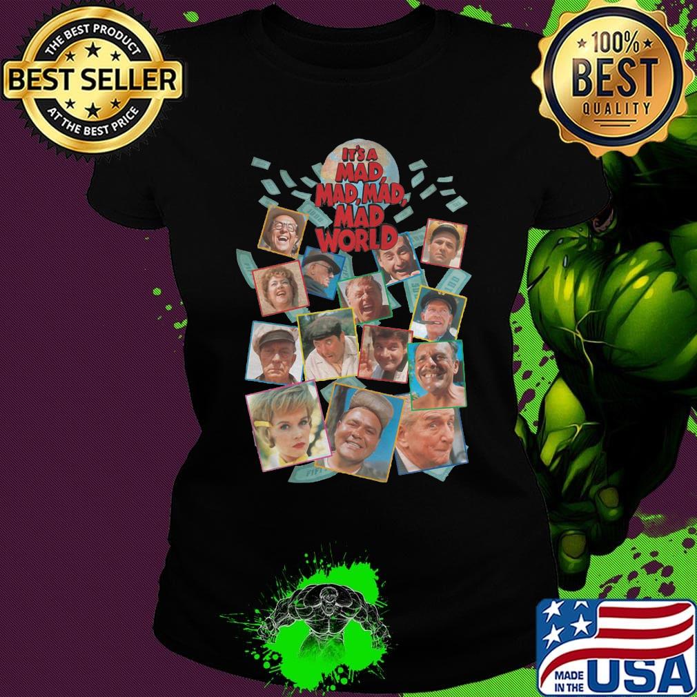 The big w it's a mad mad mad mad world characters s Ladies tee The big w it's a mad mad mad mad world characters s Ladies tee