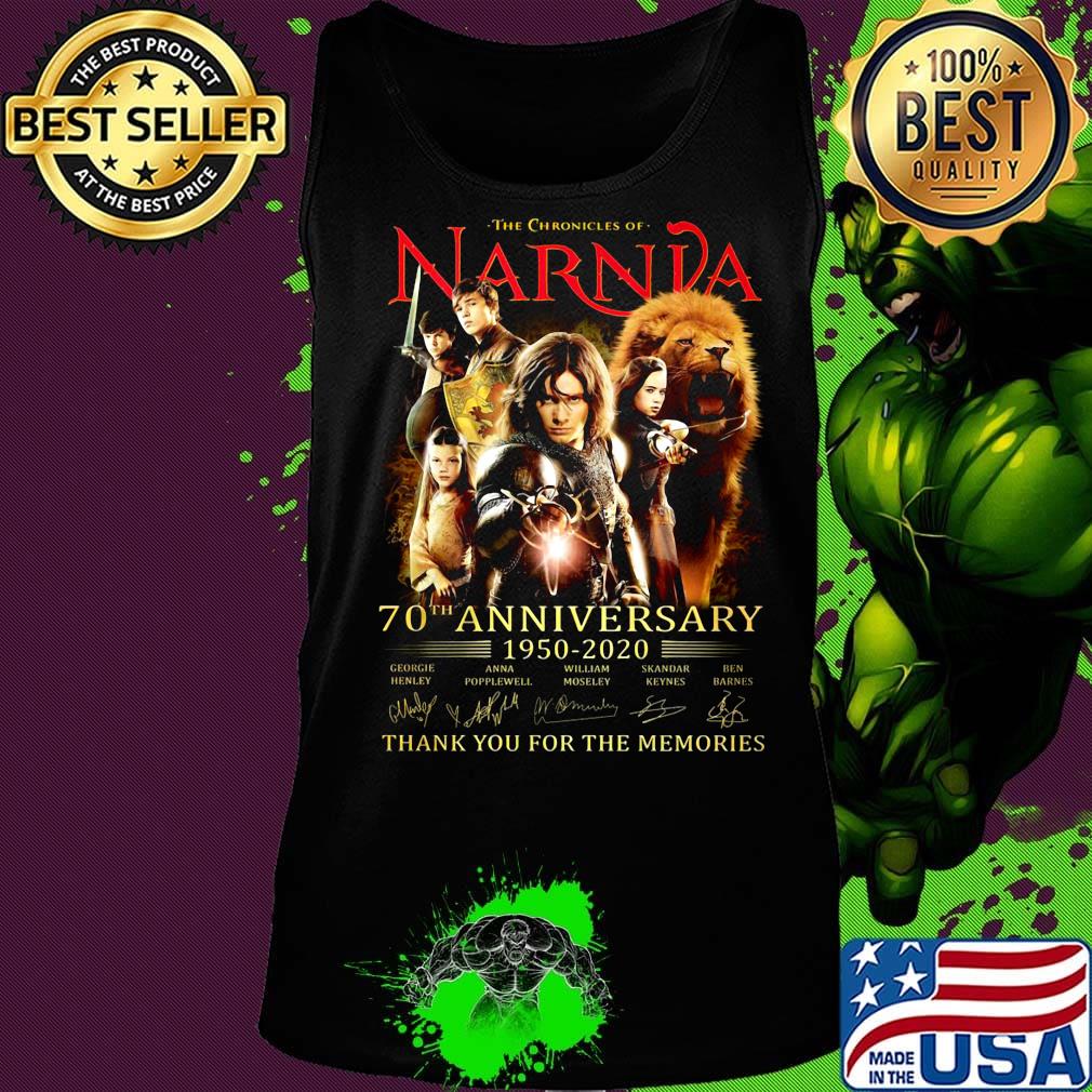 The chronicles of narnia 70th anniversary 1950 2020 thank you for the memories signatures s Tank top The chronicles of narnia 70th anniversary 1950 2020 thank you for the memories signatures s Tank top