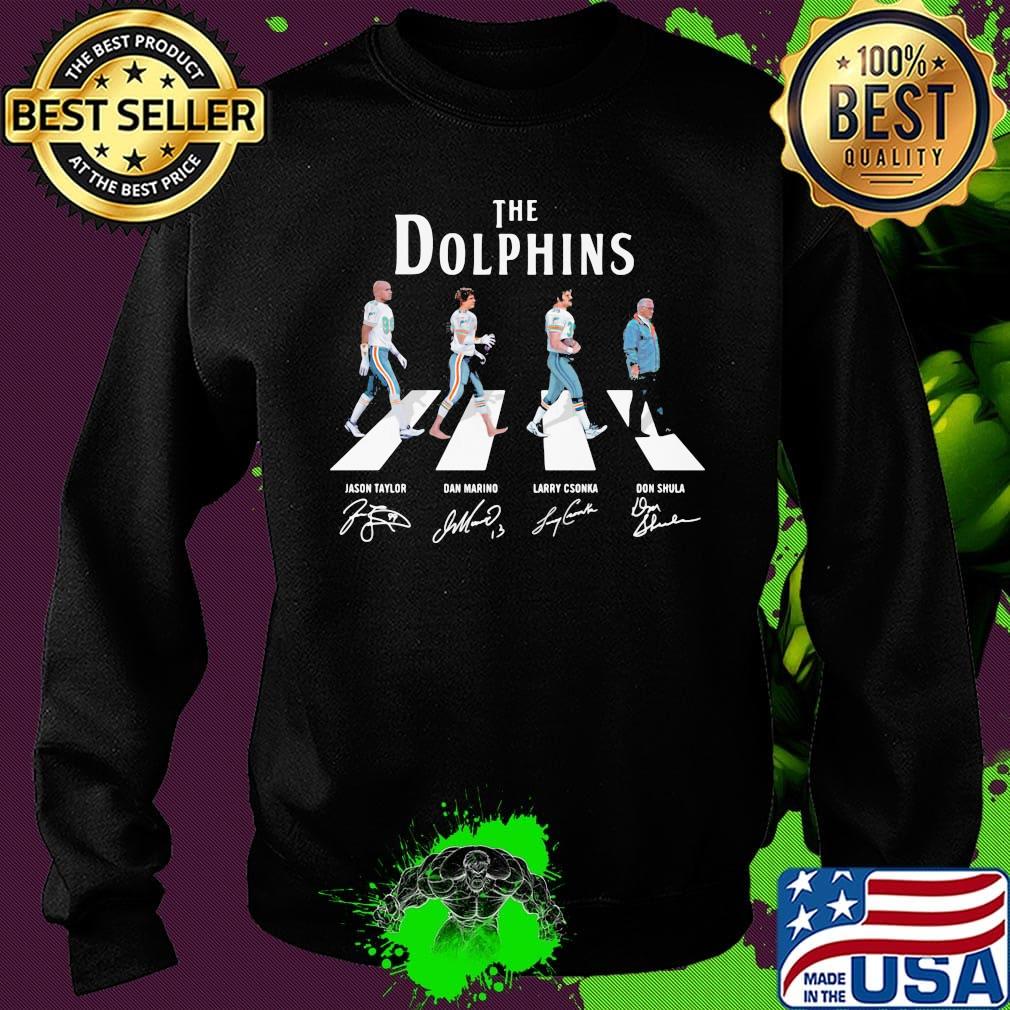 The dolphins football team abbey road signatures s Sweater The dolphins football team abbey road signatures s Sweater