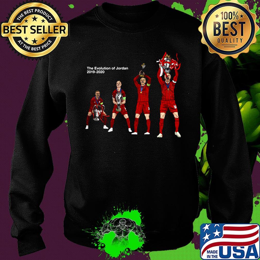 The evolution of jordan 2019 2020 liverpool fc champions s Sweater The evolution of jordan 2019 2020 liverpool fc champions s Sweater