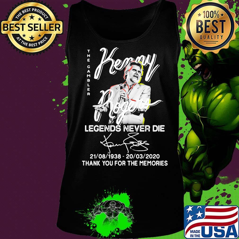 The gambler kenny legends never die 1938 2020 thank you for the memories signatures s Tank top The gambler kenny legends never die 1938 2020 thank you for the memories signatures s Tank top