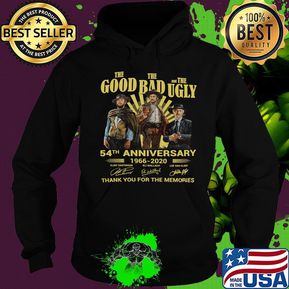 The good the bad and the ugly 54th anniversary 1966 2020 thank you for the memories signatures s Hoodie The good the bad and the ugly 54th anniversary 1966 2020 thank you for the memories signatures s Hoodie